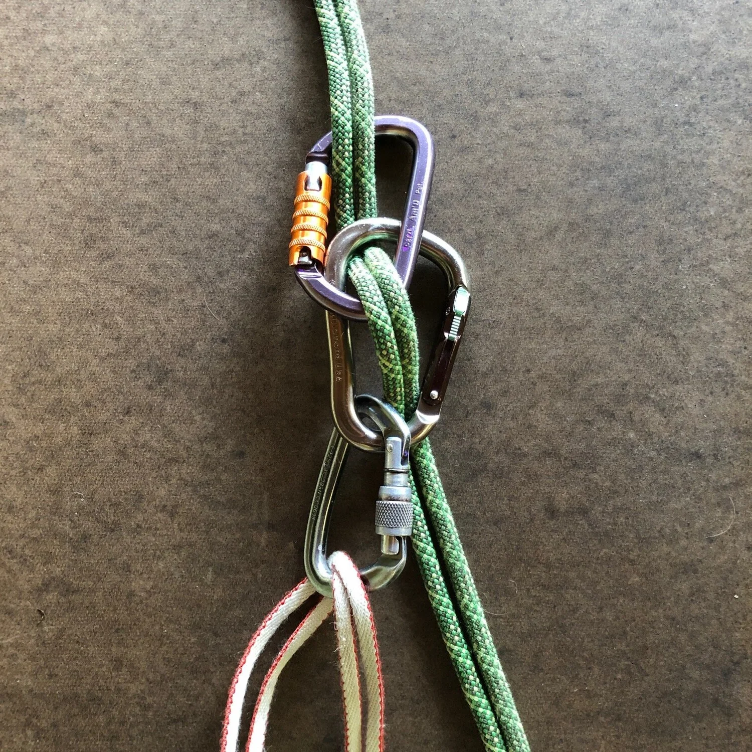 A slick carabiner rappel brake — Alpinesavvy