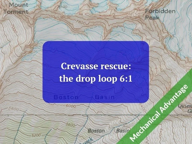 Crevasse rescue: the drop loop 6:1