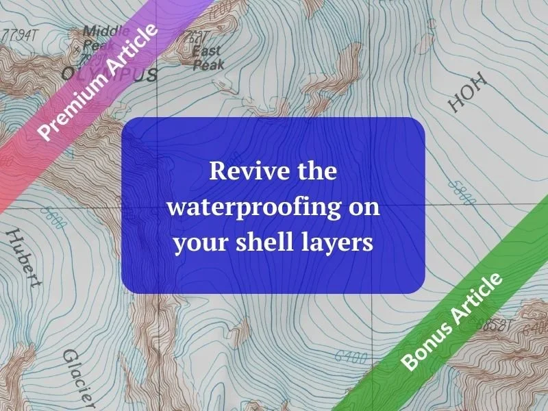 Revive the waterproofing on your shell layers