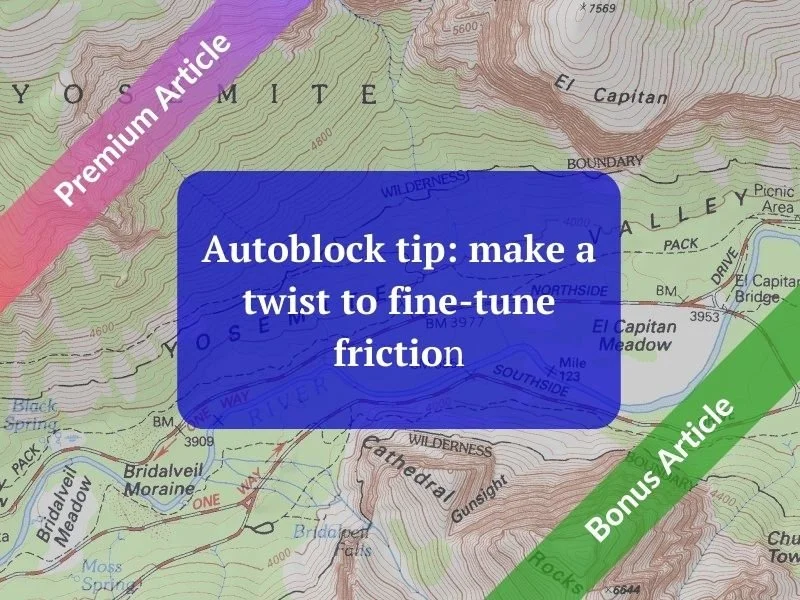 Autoblock tip: make a twist to fine-tune friction