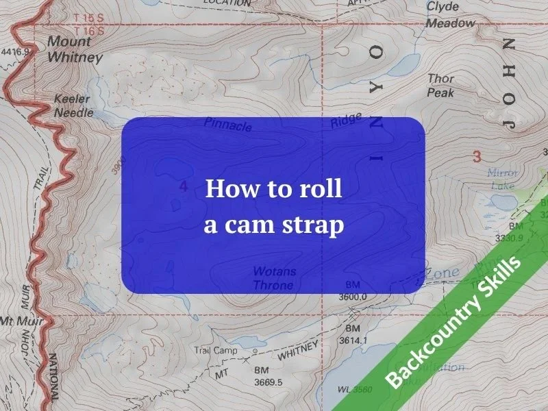 How to roll a cam strap