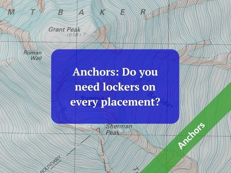 Anchors: Do you need lockers everywhere, all the time?