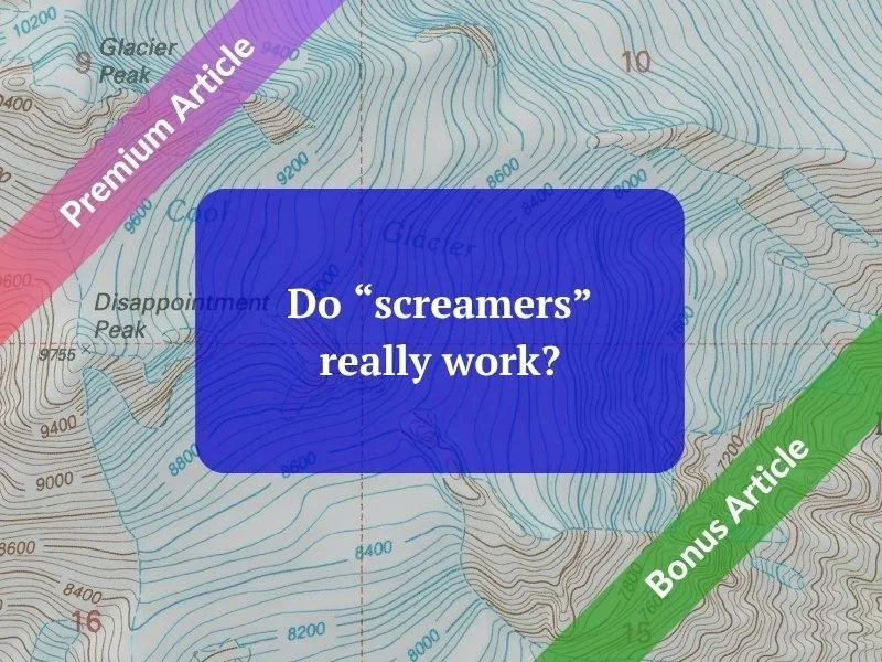Do screamers really work?