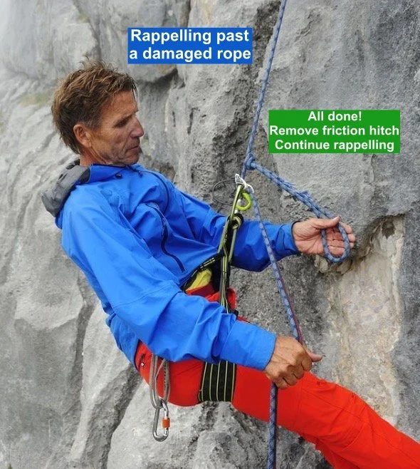 How do you rappel past a damaged section of rope? — Alpinesavvy