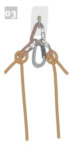 Fixed point lead belay transition