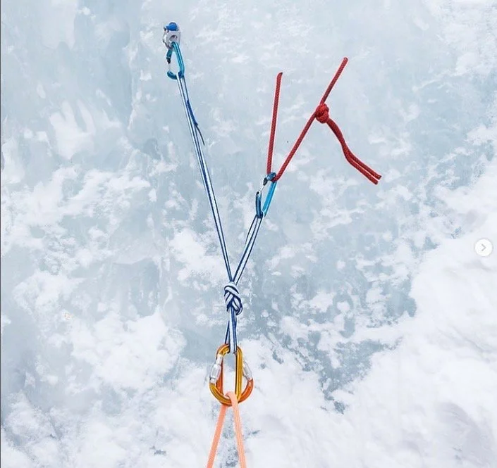 Ice climbing top rope? Consider a Vthread — Alpine Savvy