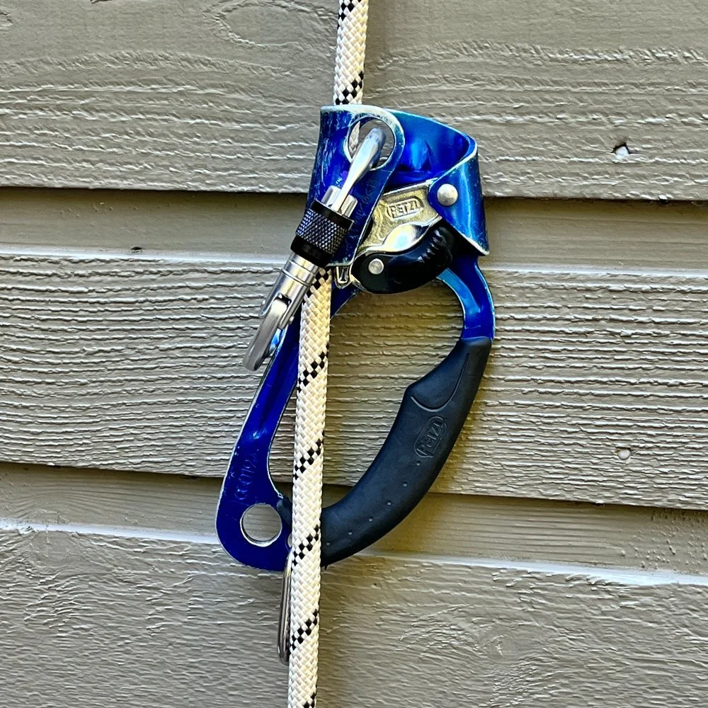 Skip the carabiner in the top jumar hole — Alpinesavvy