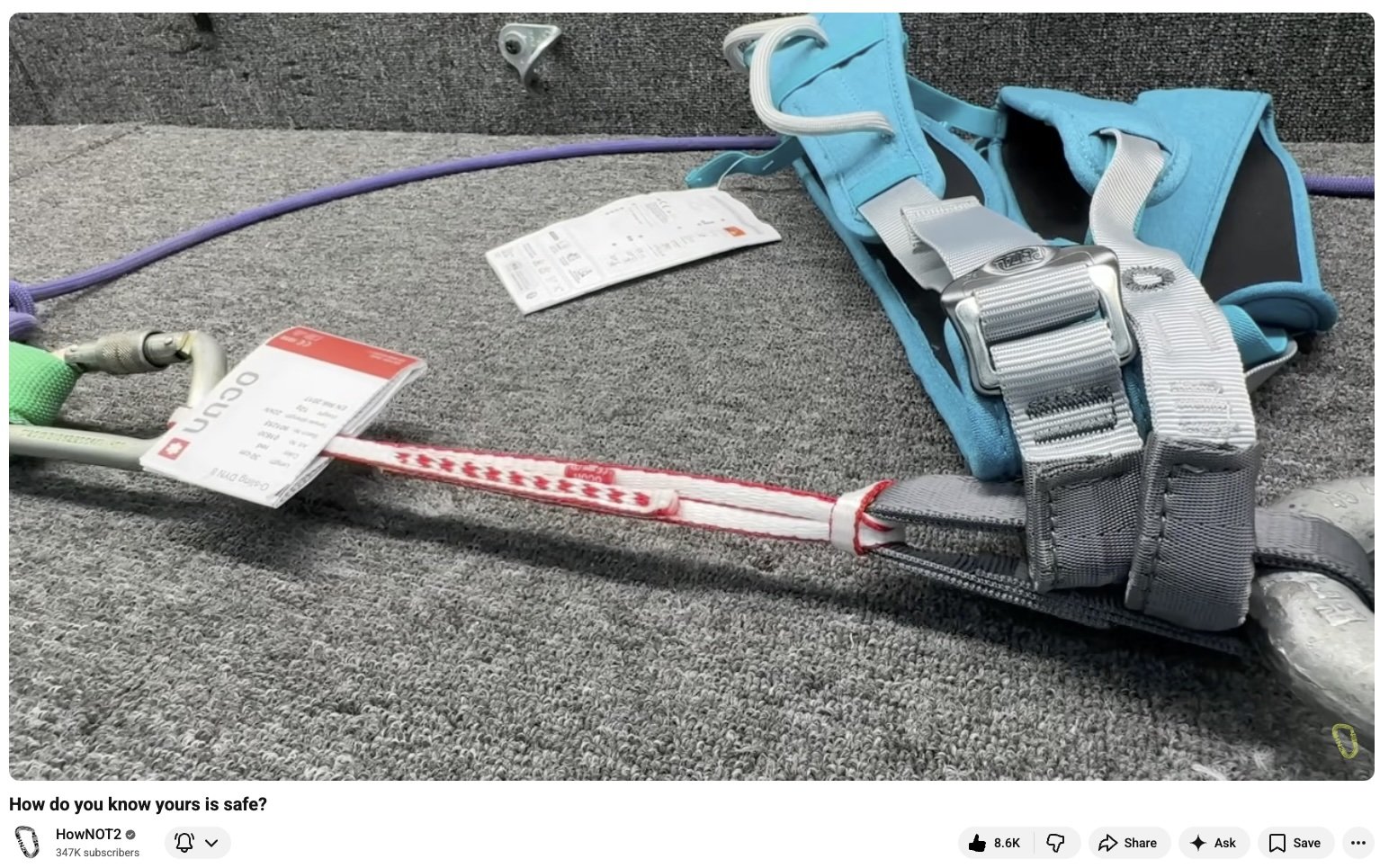 belay loop with girth hitched sling