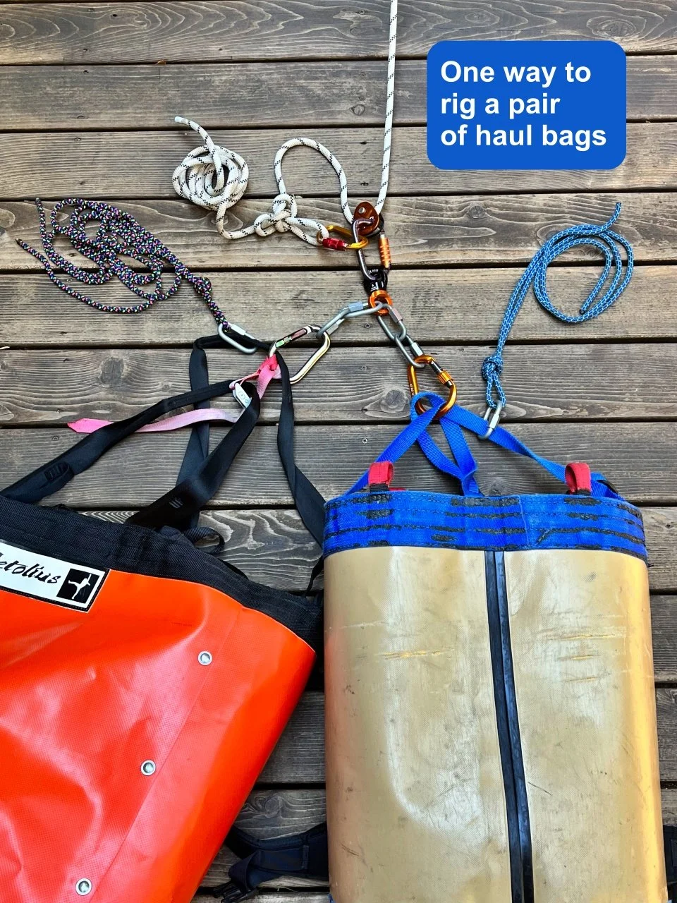 Bag Chain Rigging Haul bag rigging 101 — Alpinesavvy