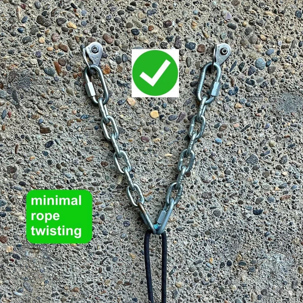 Anchor twist rappel hardware