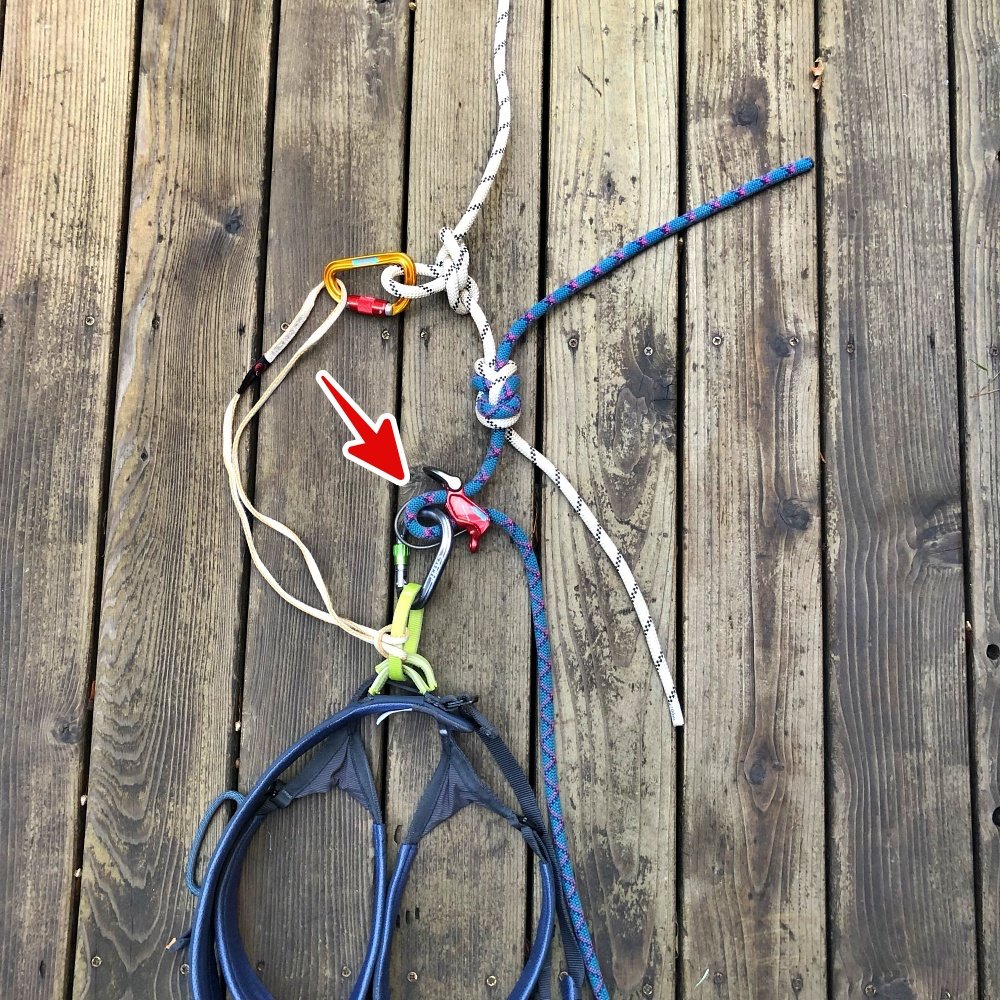 Easy way to pass the knot on a single rope rappel — Alpine Savvy