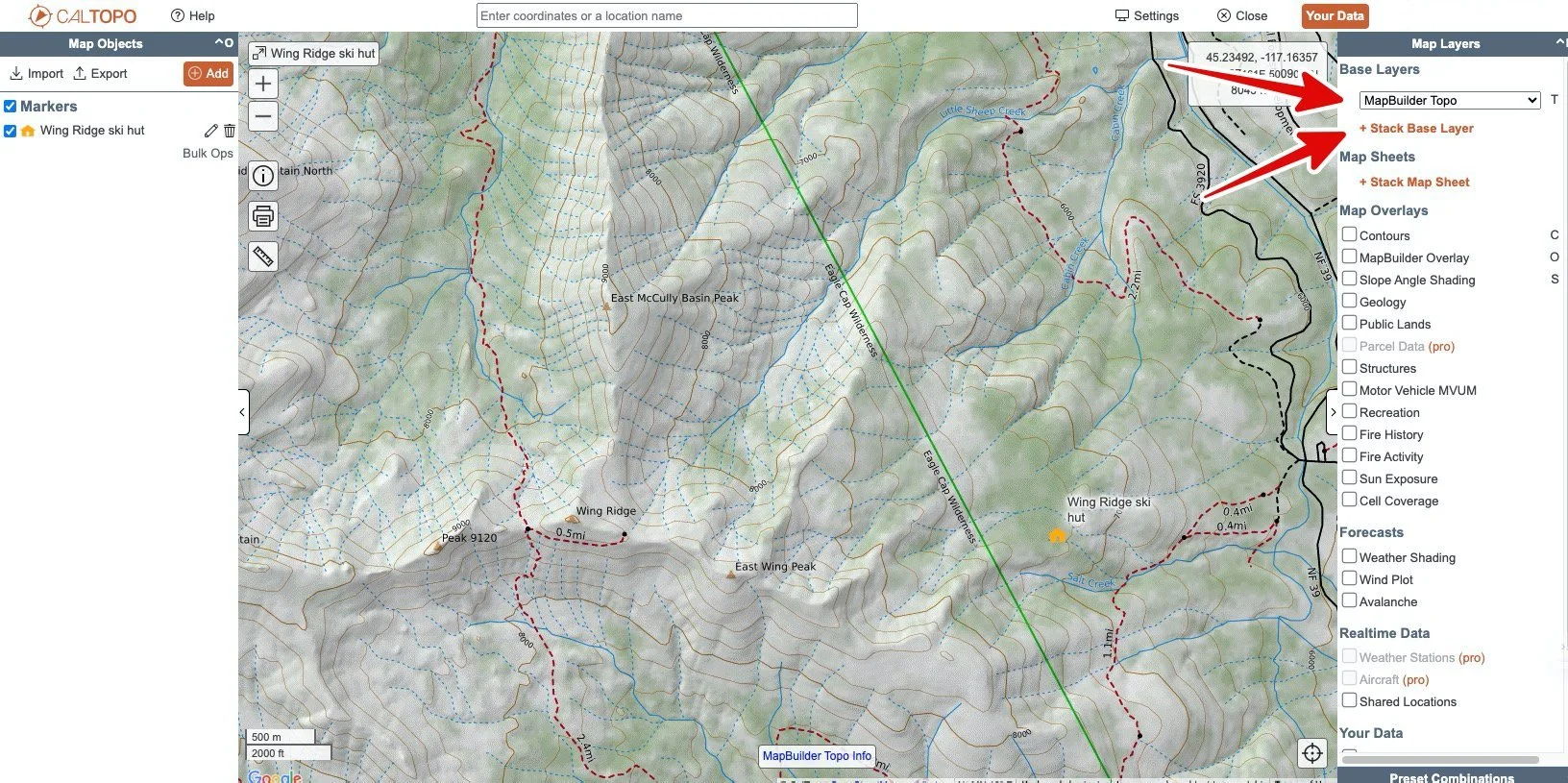 CalTopo pro tip - Custom terrain shading — Alpinesavvy