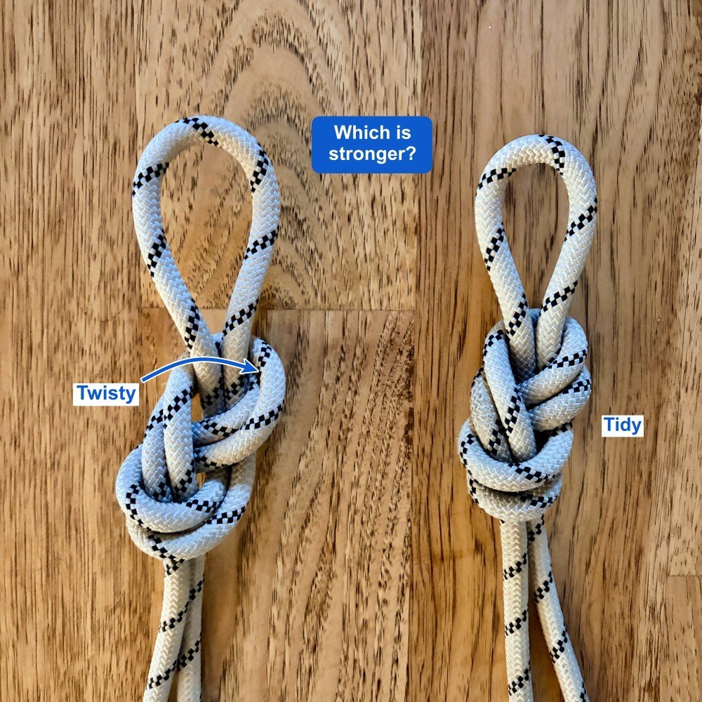sloppy figure 8 vs dressed fig 8 knot x.JPG