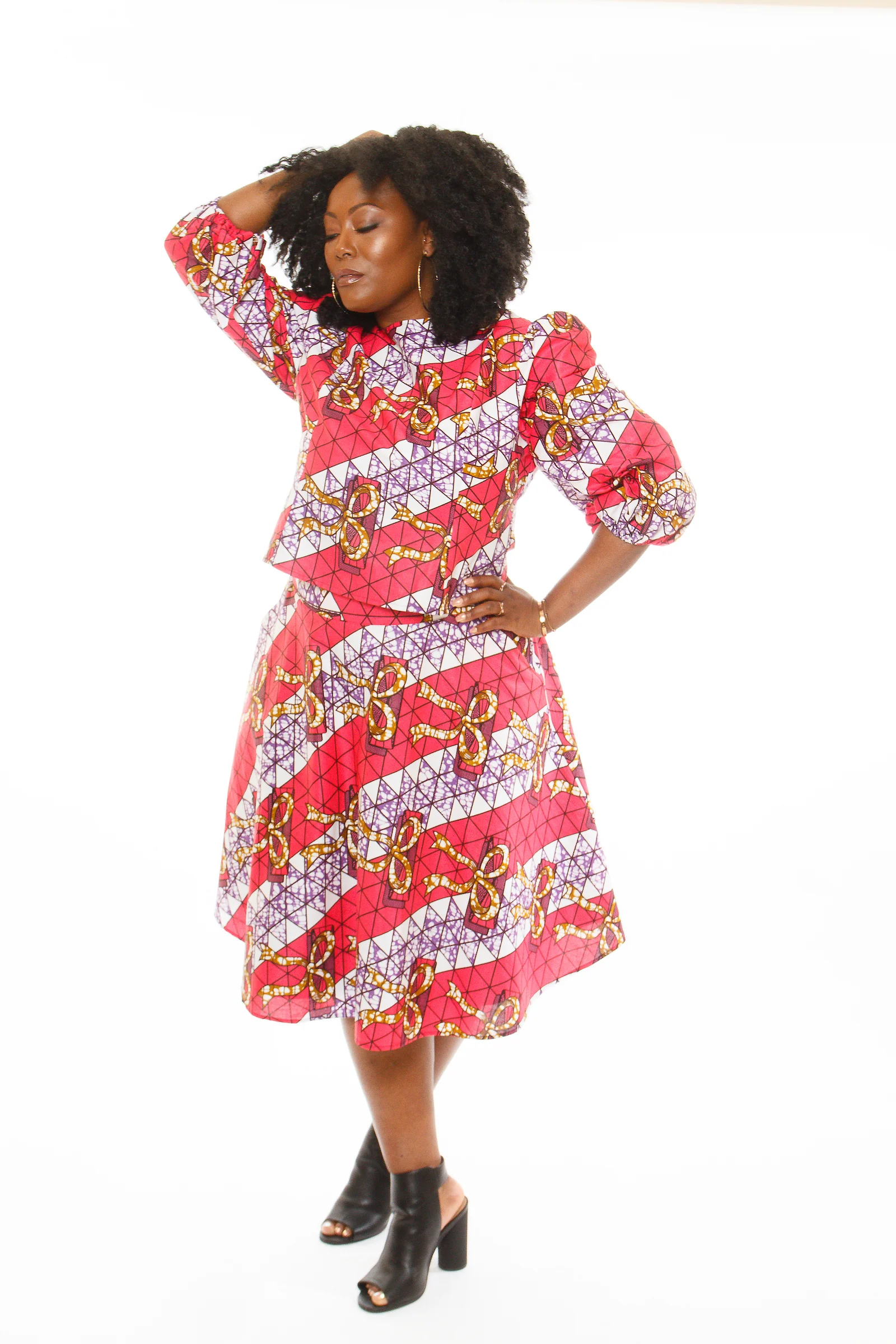 SimplyMa'aM Midi A-Line Skirt & Peplum Top (2).jpg