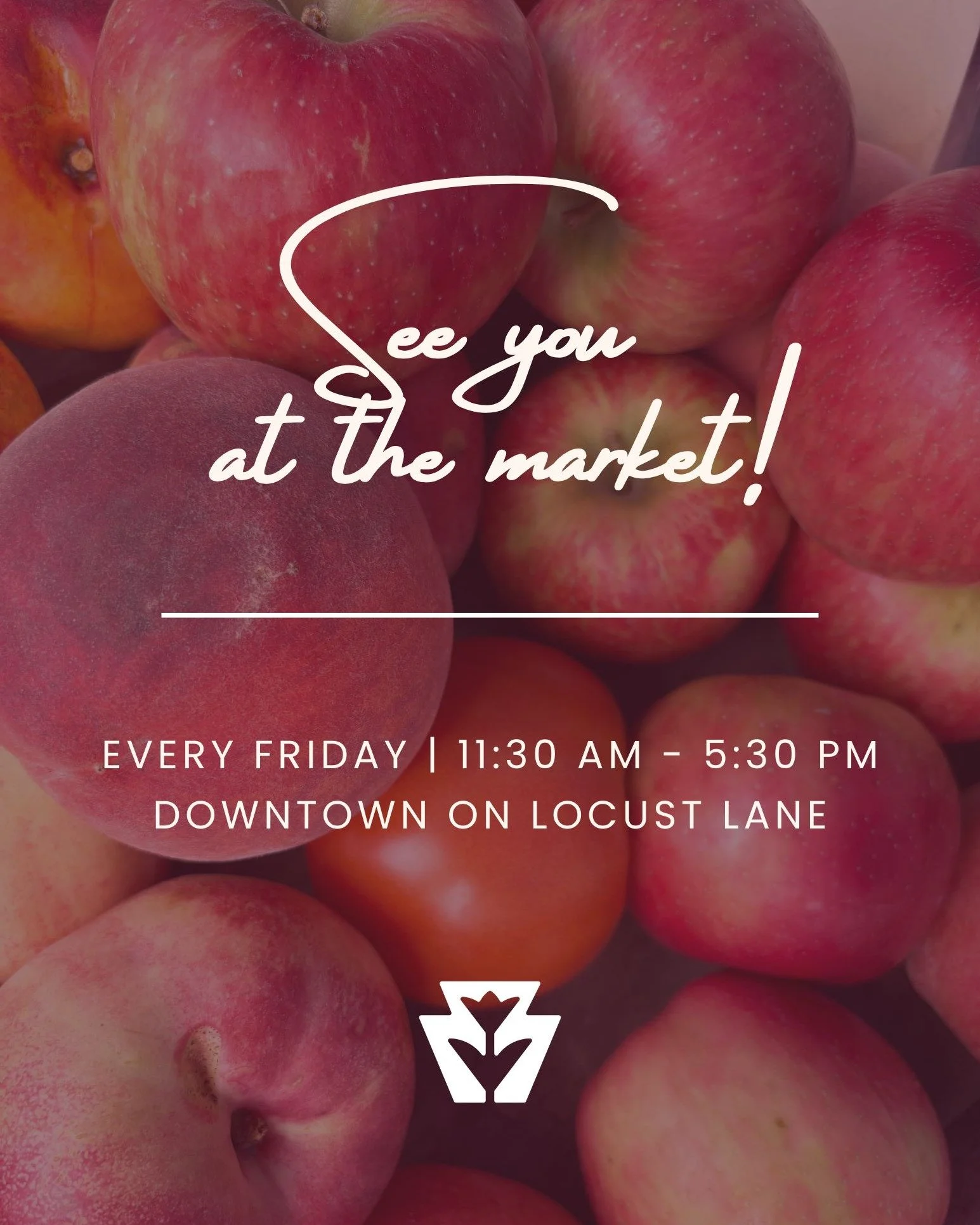 It's market day! Come see us from 11:30-5:30pm 🥧🍏🍂