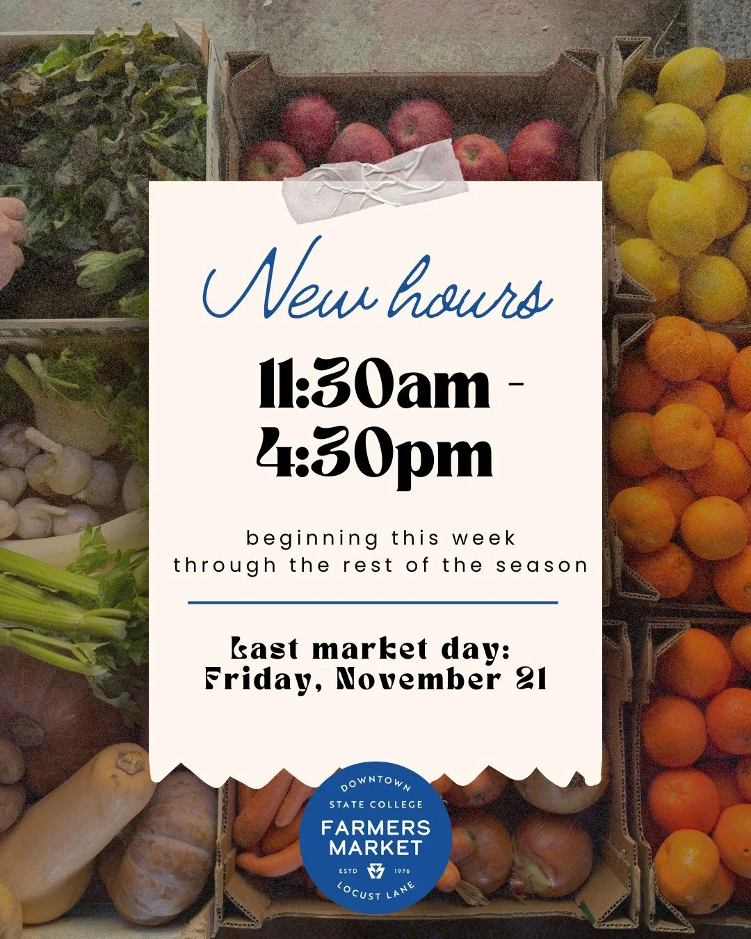 Please note that starting this week, we will be closing earlier for the remainder of the season! 🍂