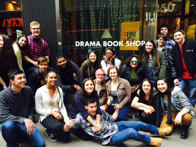 AHS Drama Club at The Drama Bookshop in New York City, 2015.