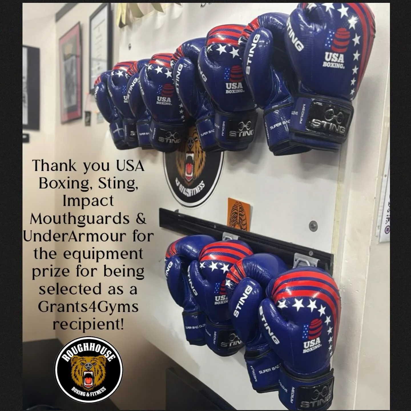 Thank you to everyone that put together such a great prize package for the Grants4Gyms winners! The gym is gonna love it all! #grants4gyms #usaboxing