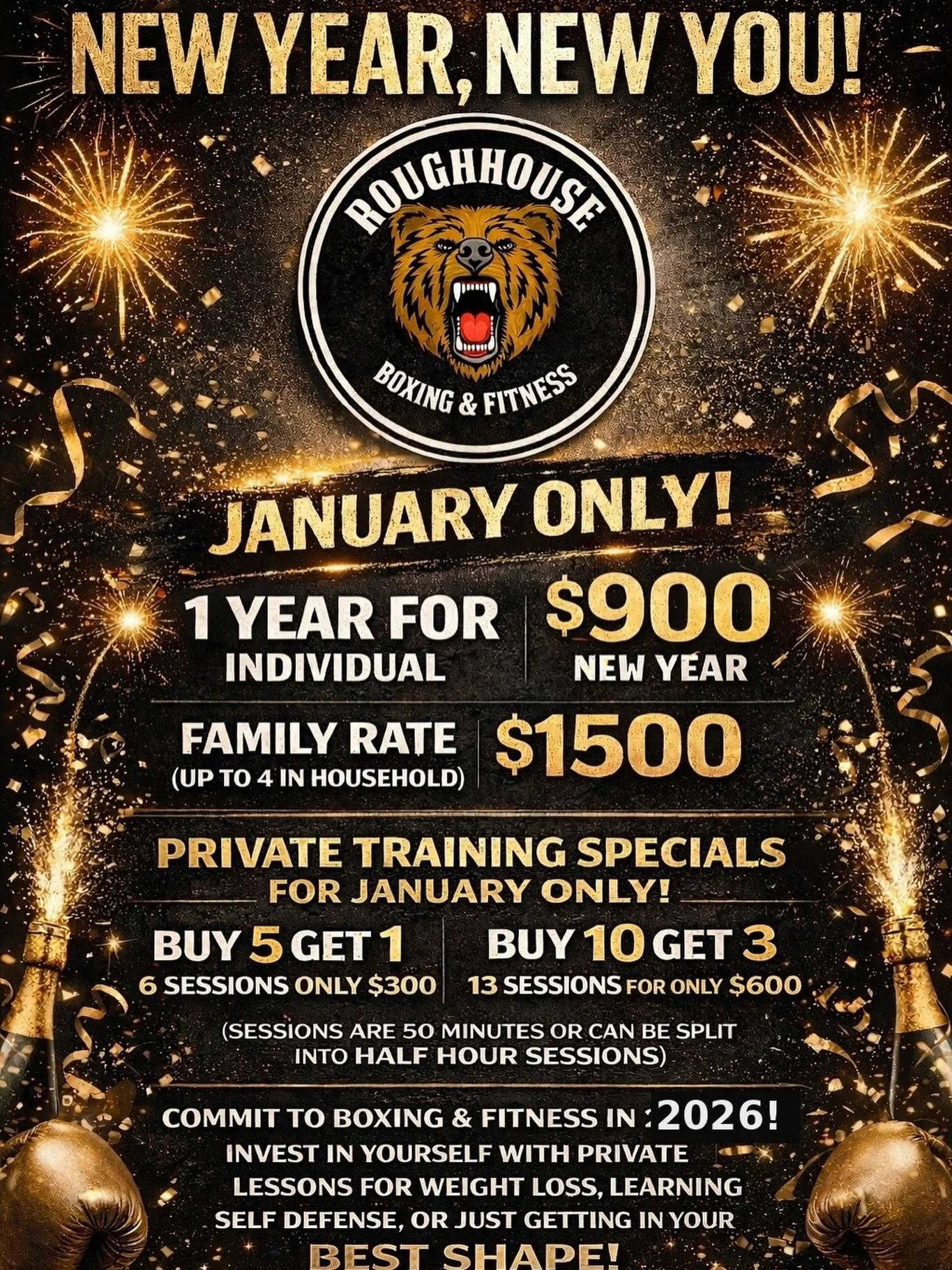 If you&rsquo;re tired of starting over every few months, this is for you.

Our January specials are designed for people who value consistency, structure, and showing up for themselves &mdash; even with a full calendar and a busy life.

Boxing is more