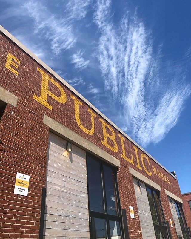 Blue skies and fresh air. This is what summer at @the_public_works is all about! We have private and open offices available starting now! Join our vibrant collective community! #workhere #tpw