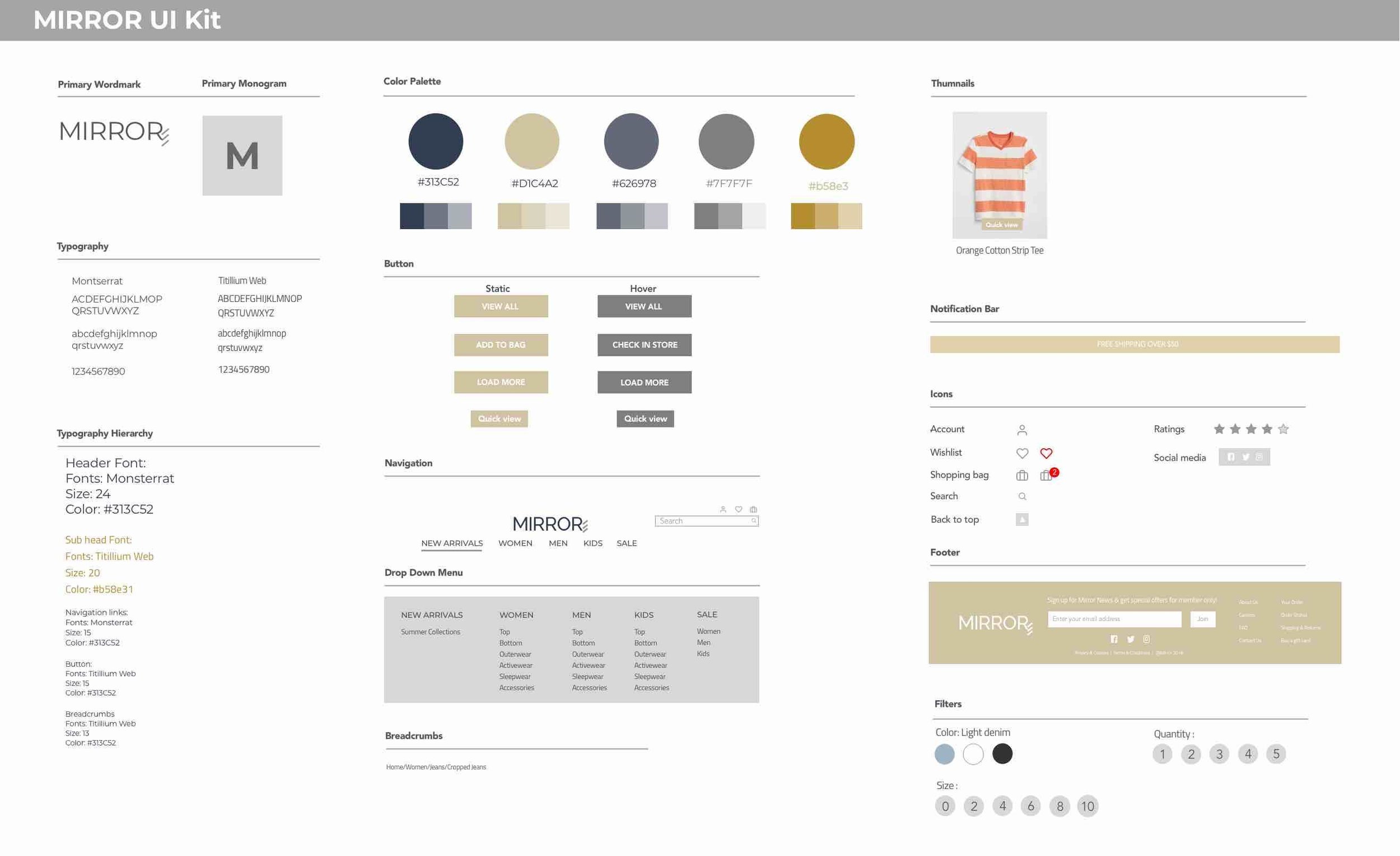 Next is to create a thorough and updated UI Kit as a guideline for collecting all visual elements for the site.
