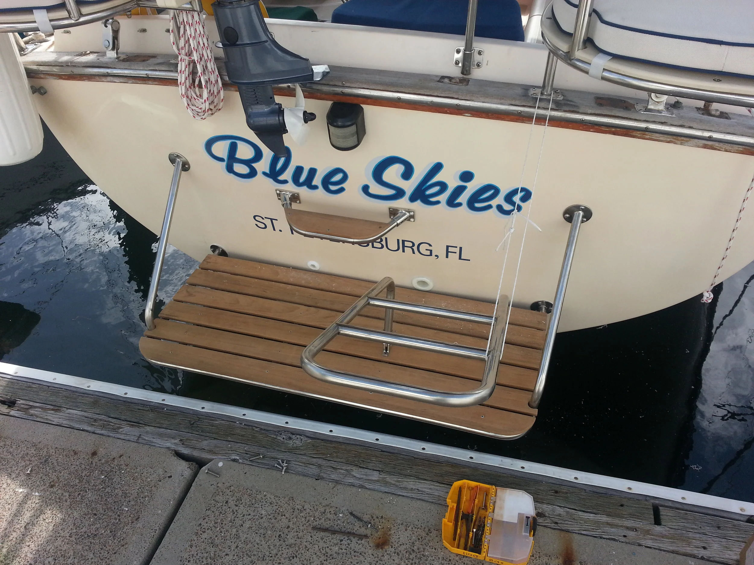 Swim Platform on Island Packet