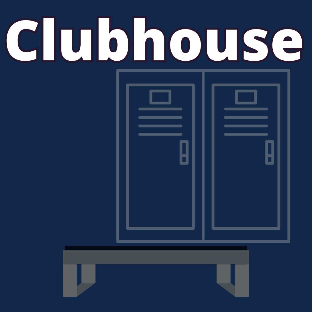 Clubhouse graphic featuring lockers