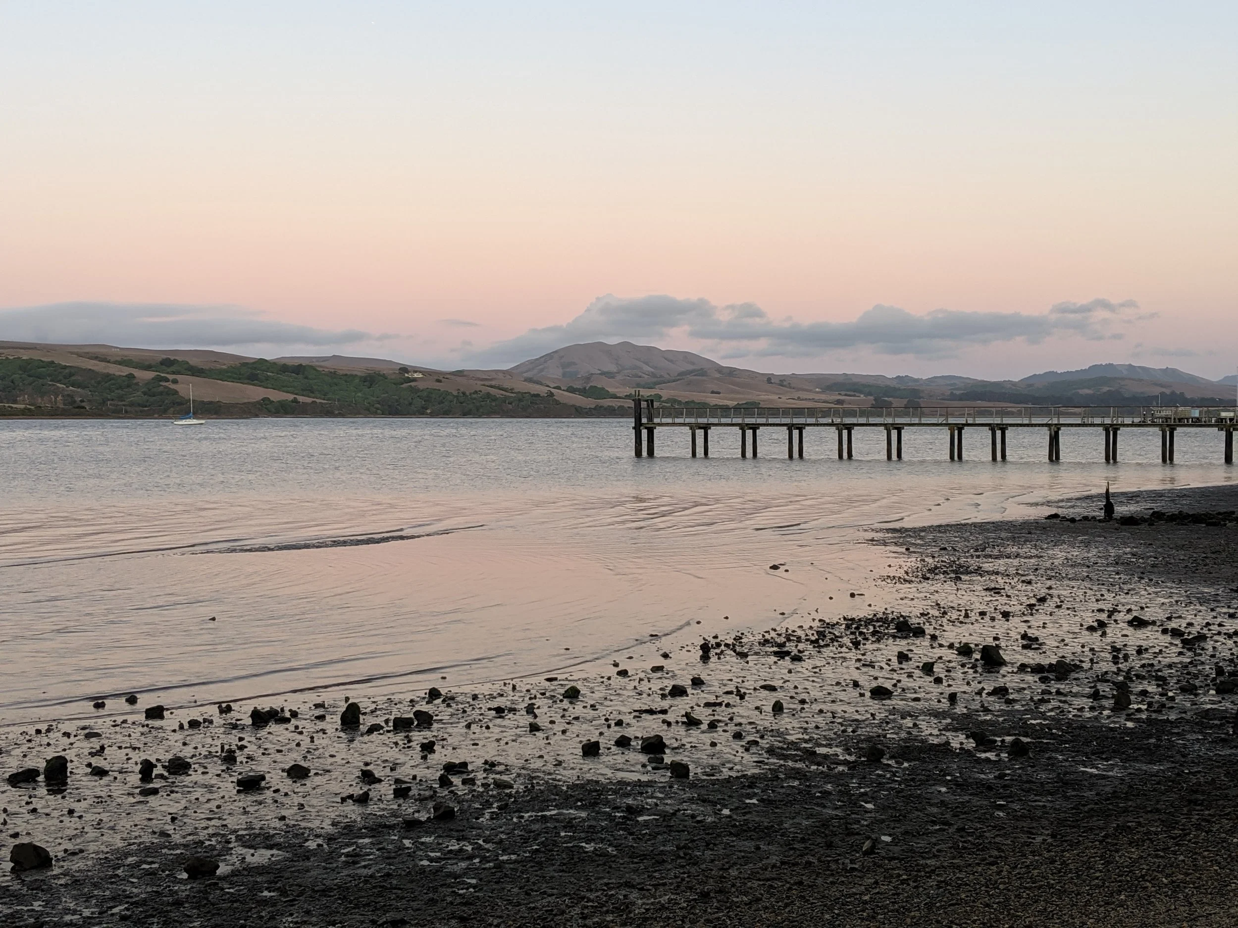 Sunset at Tomales Bay, Inverness, Ca