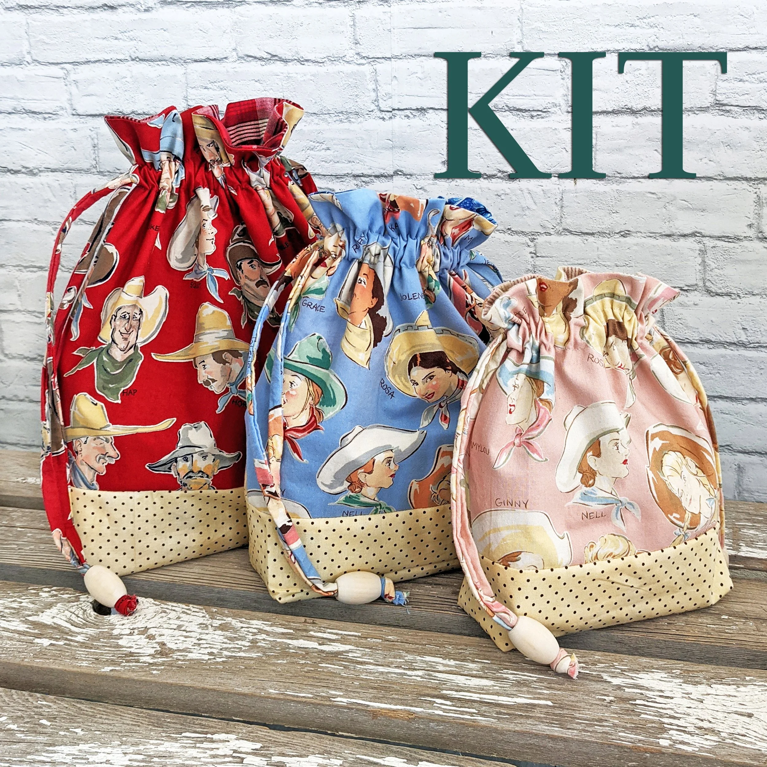 Easy Drawstring Bag Kit — Sewn Wyoming