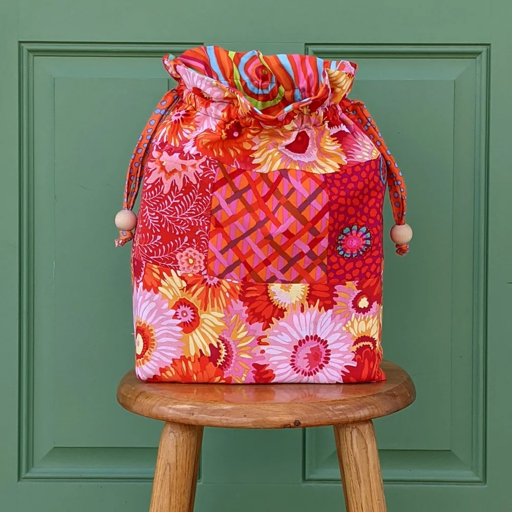 To Sew Drawstring Fabric Gift Bag Tutorial Sew Drawstring Gift Bag