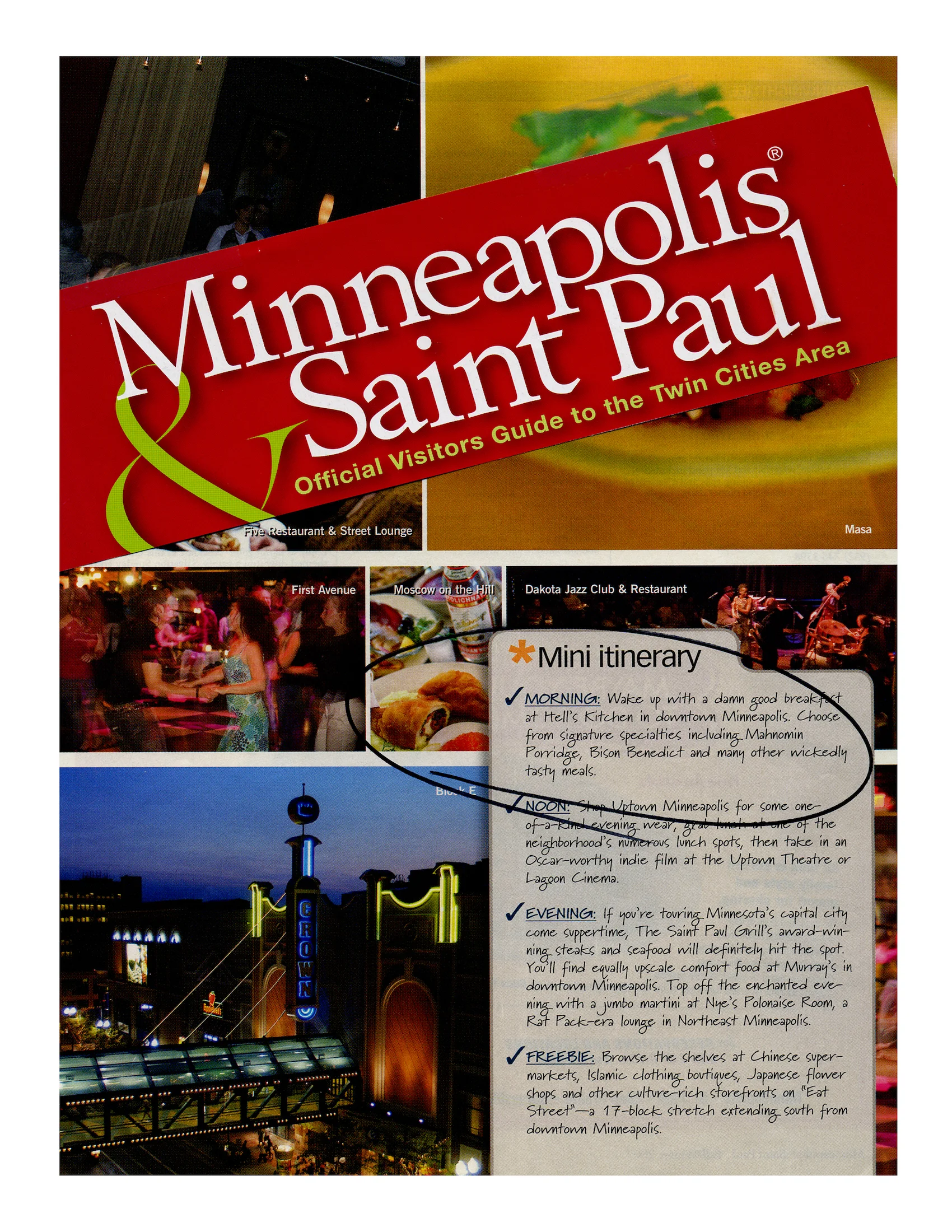 Minneapolis & Saint Paul Official Visitor's Guide: Breakfast