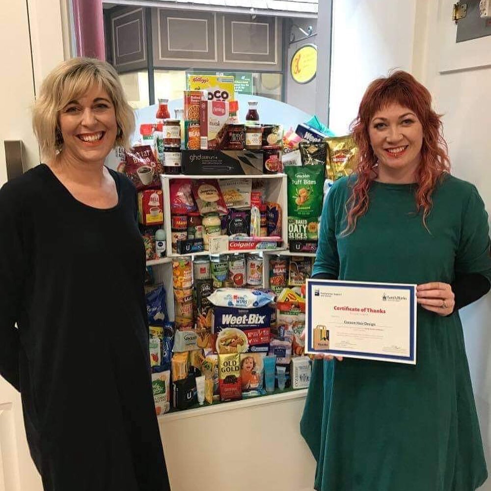 Thank you to our amazing clients!!! 
The incredible donations of food for the Presbyterian Support Services Family Works Food Bank filled 10 giant boxes!
Your generosity is so heartwarming!!

We had two of the PSSC team draw a winner for the ghd Plat