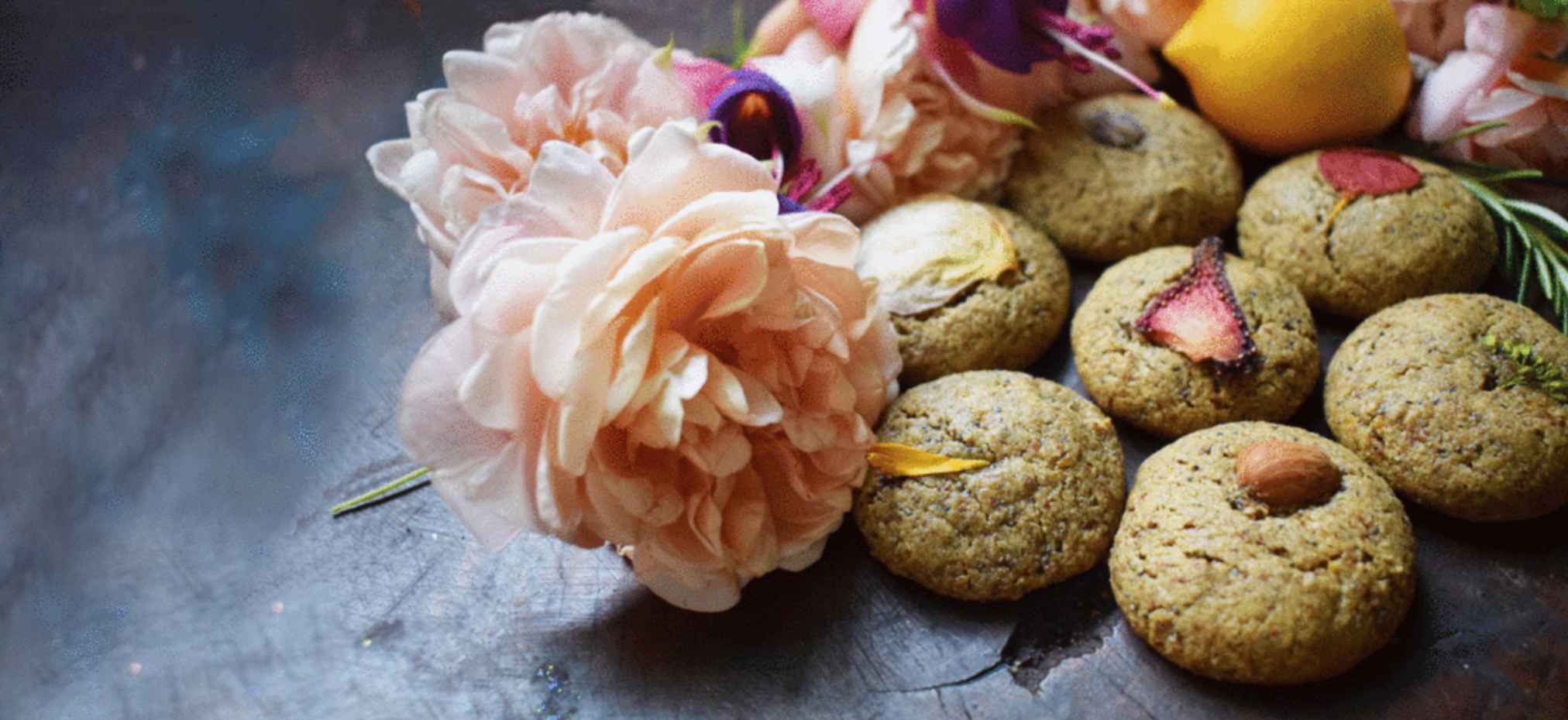 Almond, Lemon, Herbal Poppy Seed Bites