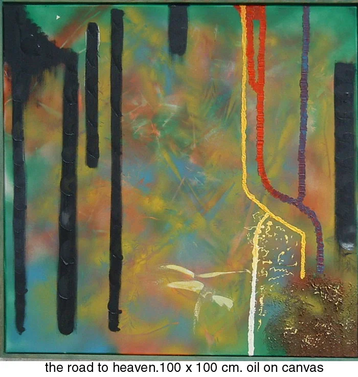 The road to heaven 100cm x 100cm - oil on canvas
