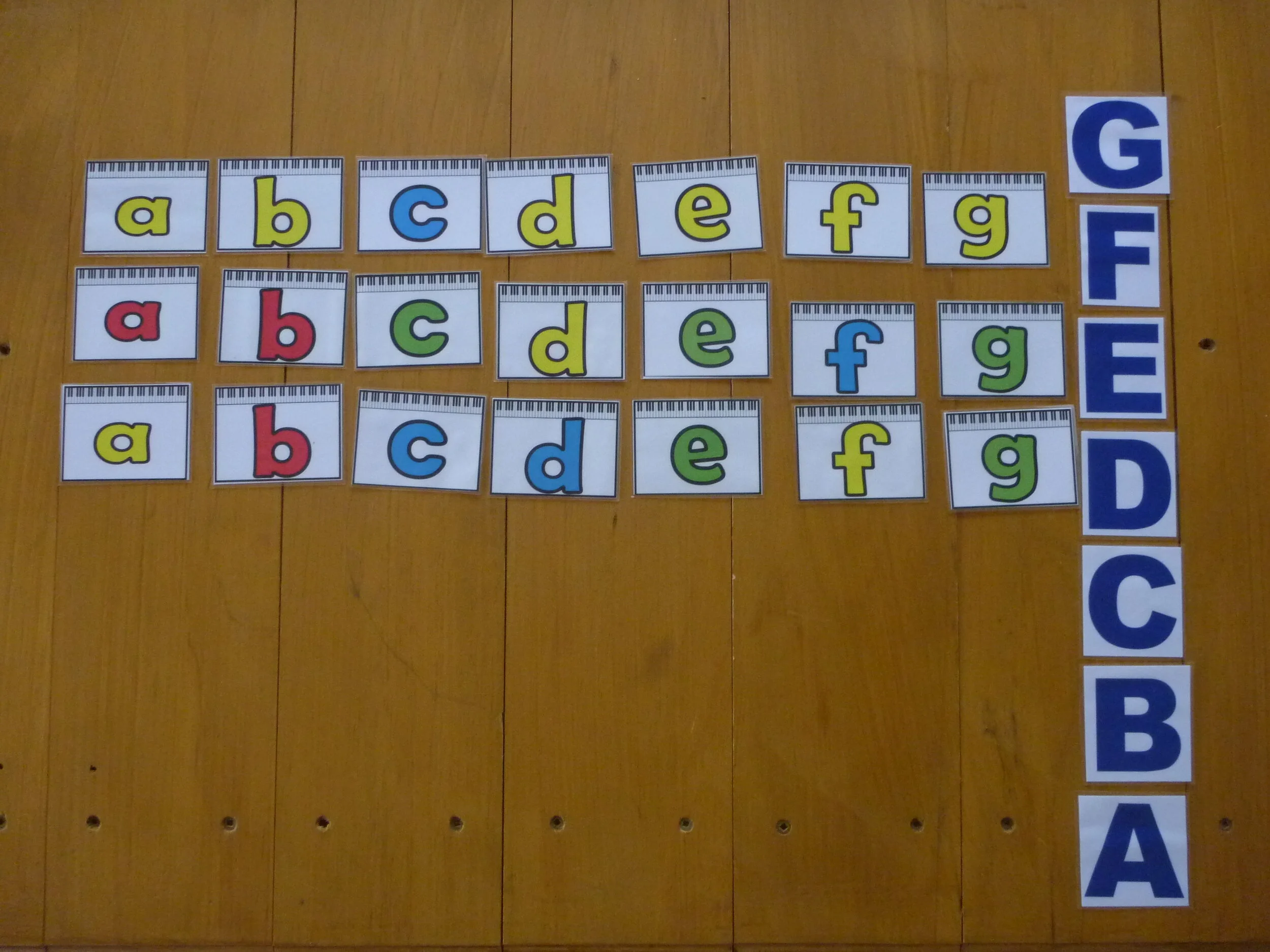 Learning the musical alphabet