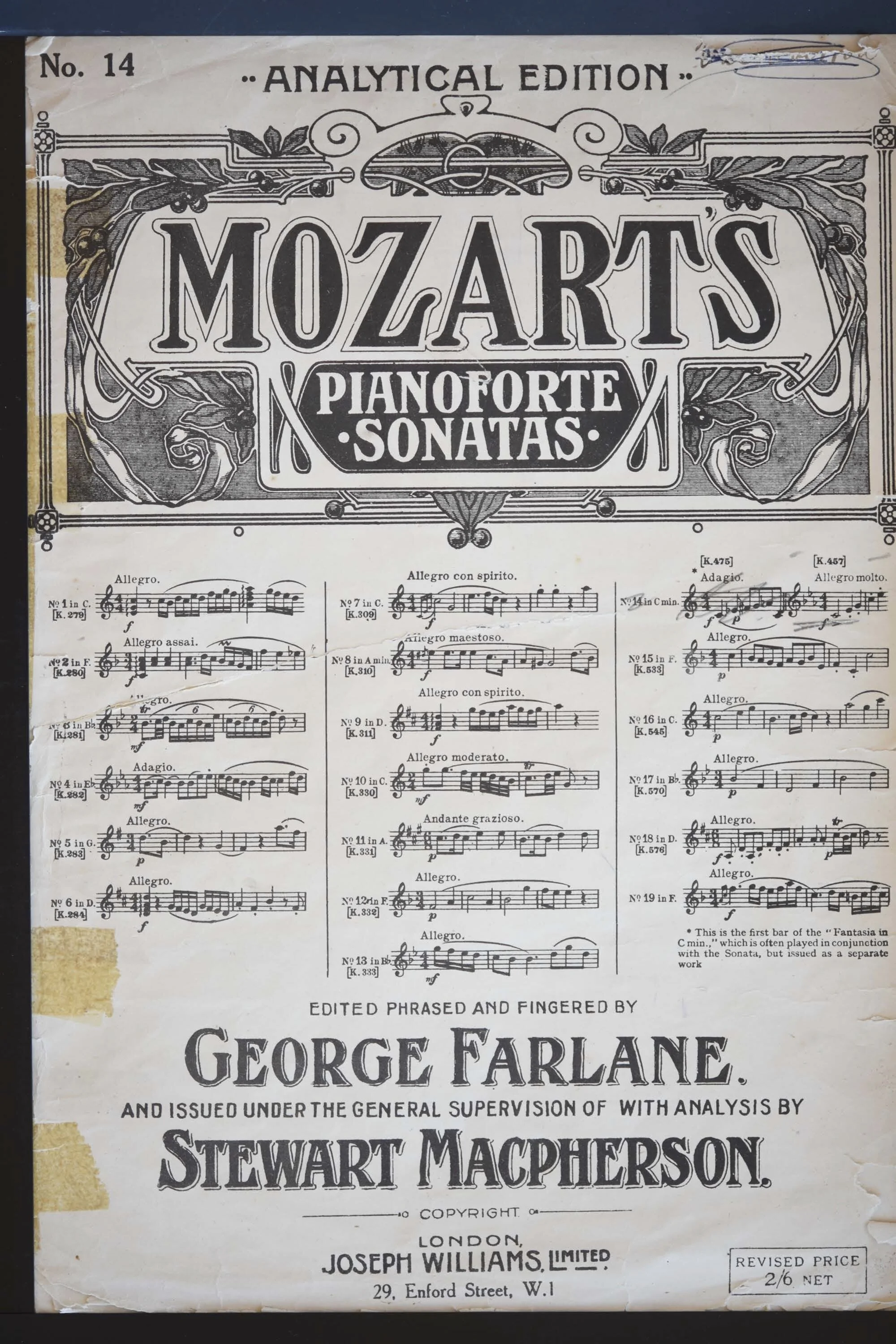 Mozart Sonata no. 14 in C minor K457. — Piano & Theory Lessons