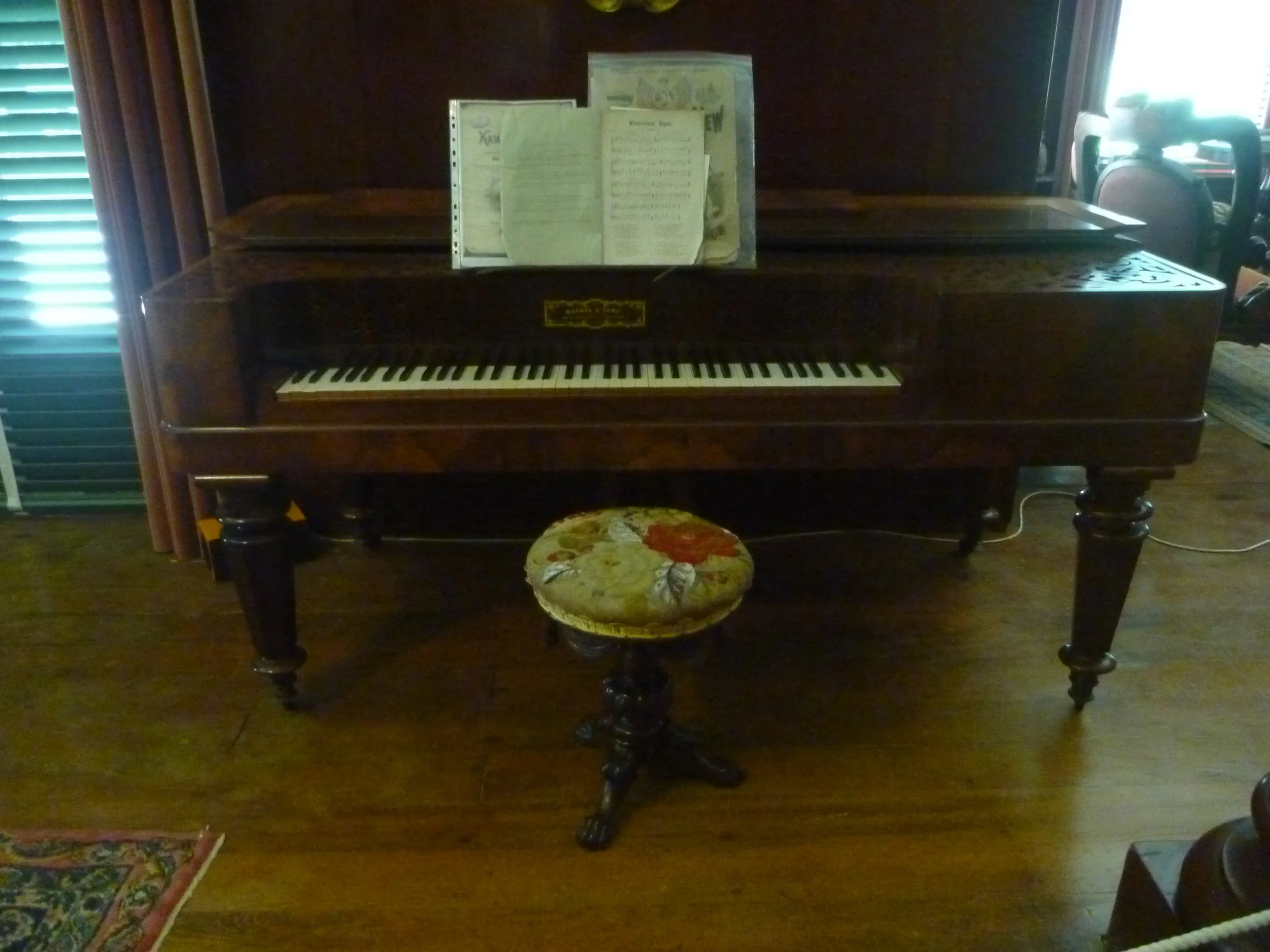 Mansion House pianos, Kawau Island.
