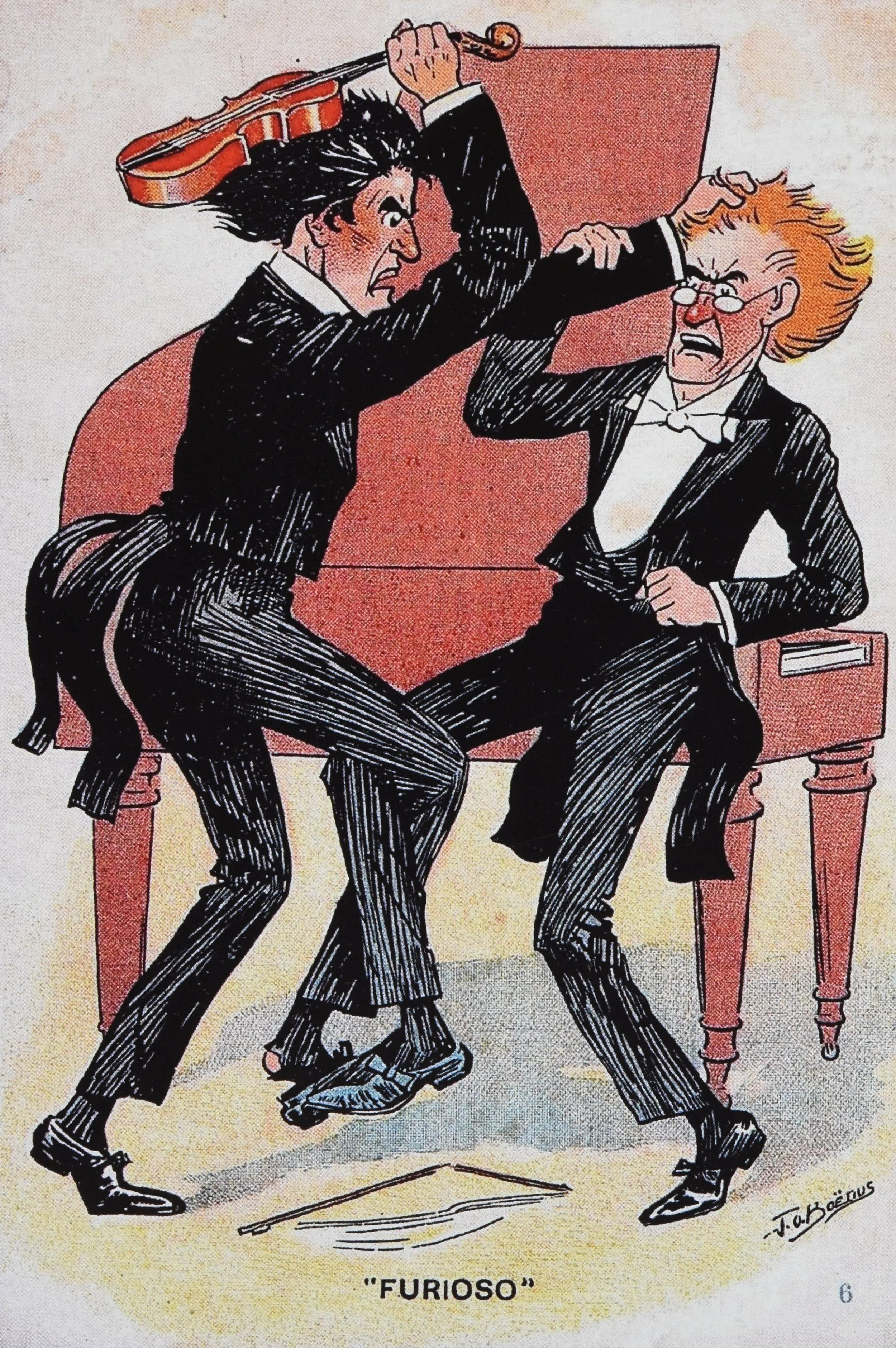 Humourous postcards for Italian terms