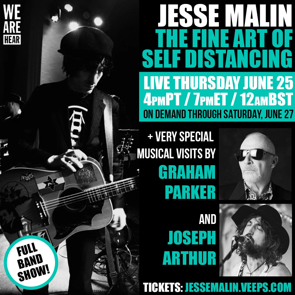 Live from NYC: TFAOSD (with full band + special guests Graham Parker &amp; Joseph Arthur)
