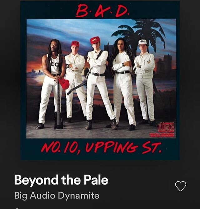 The strummer and jones writing team returned on this album on a handful of songs in a great new way . They also produced it together . It&rsquo;s my favorite B.A.D. record . @lettsdon @bigaudiodynamite @the_clash #immigration #ellisisland