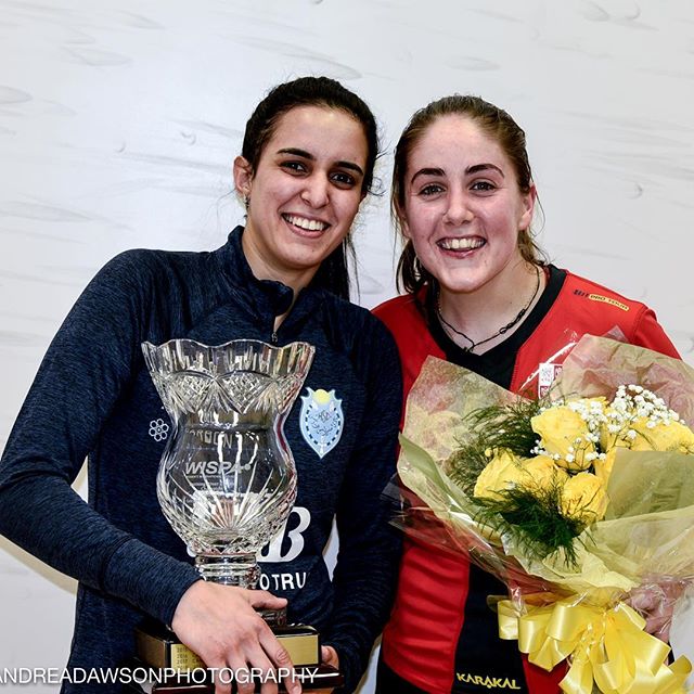 Congratulations to Cleveland Classic 2019 winner @noureltayeb and finalist @tesnievans #clesquash #clevelandclassic2019 photos @andreadawsonphoto