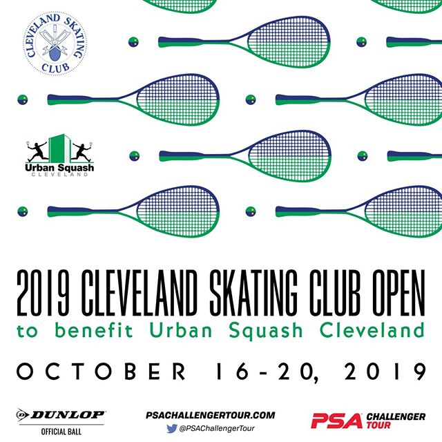 Join us for the 5th Annual Cleveland Skating Club Open Men's PSA tournament. More details in link in bio &lt;---