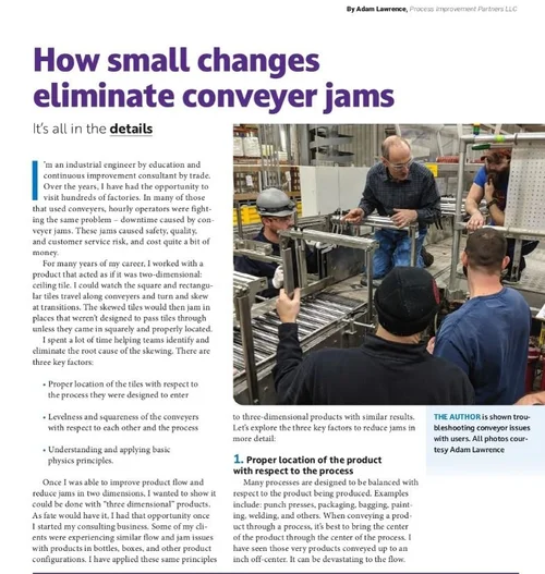 Magazine articles - Plant Engineering December 2022 - How Small Changes ...