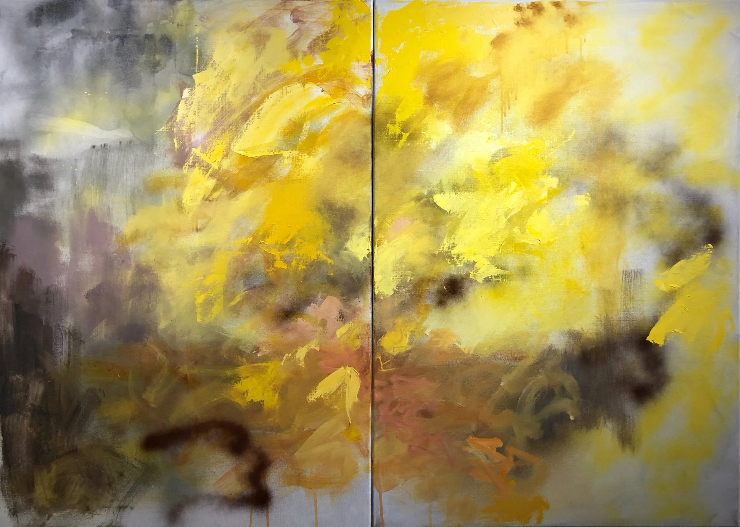Yosemite Trail. (Diptych)