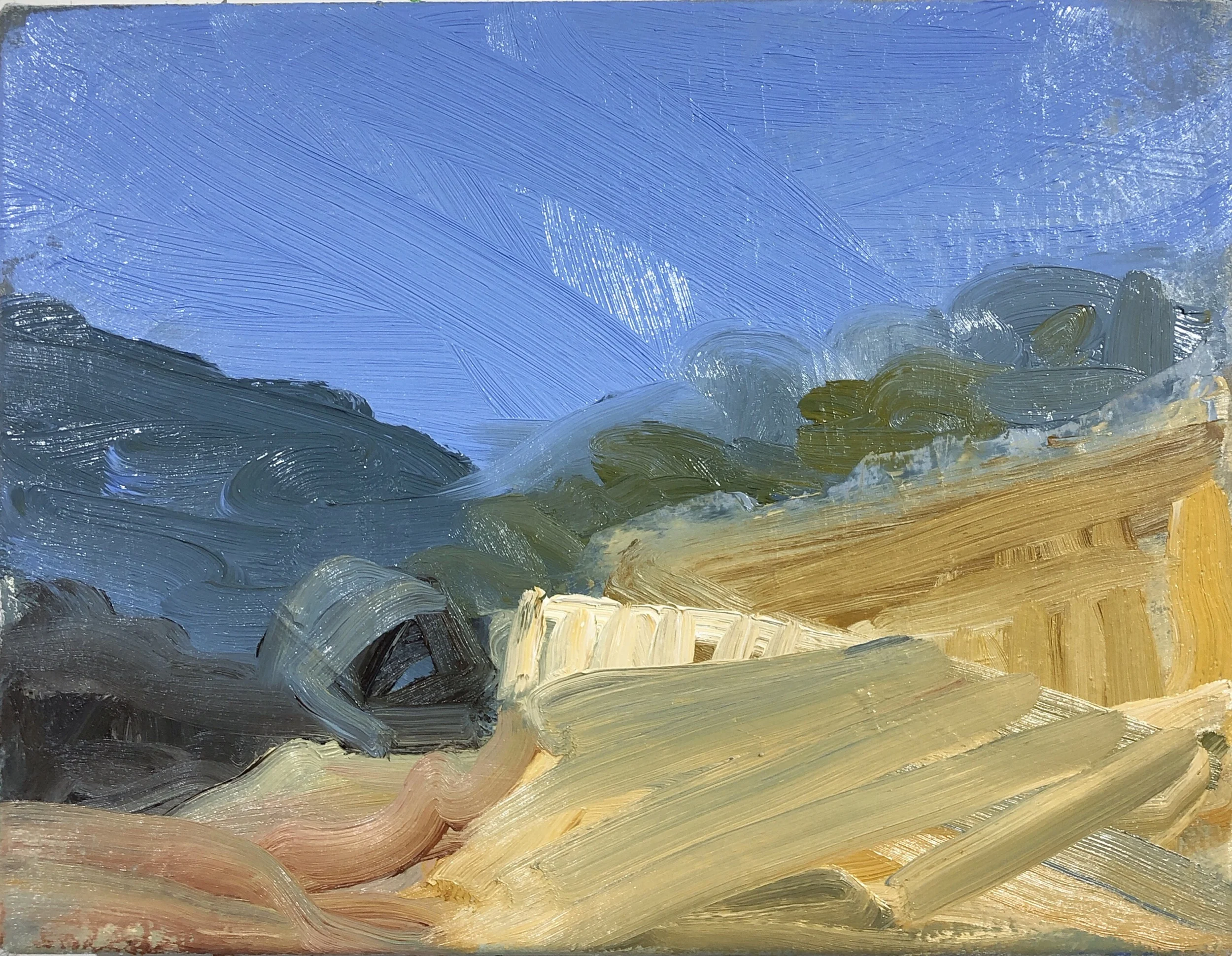 Hay Barn, oil on canvas, 30 x 40cm