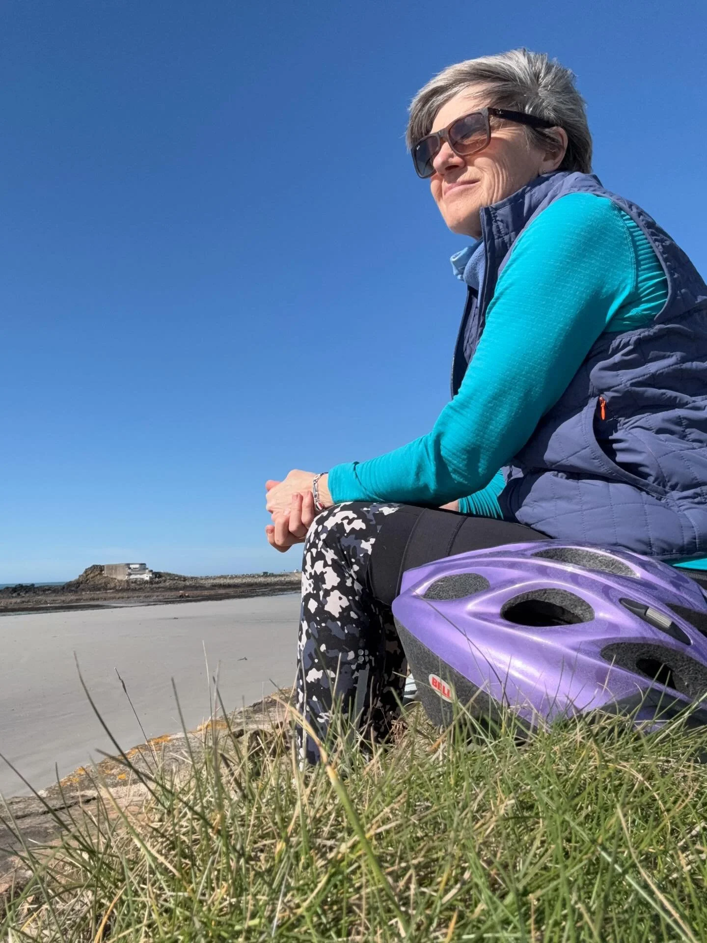 This is me. In one of my favourite places, St Ouen&rsquo;s Bay in Jersey where my family have been since I was in my late teens.  When I come here I really do feel as if I have arrived home, and there is nothing I like better than to jump on my bike 