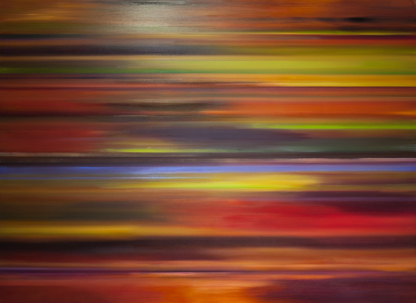 Autumn, oil on aluminium, 86 x 119cm