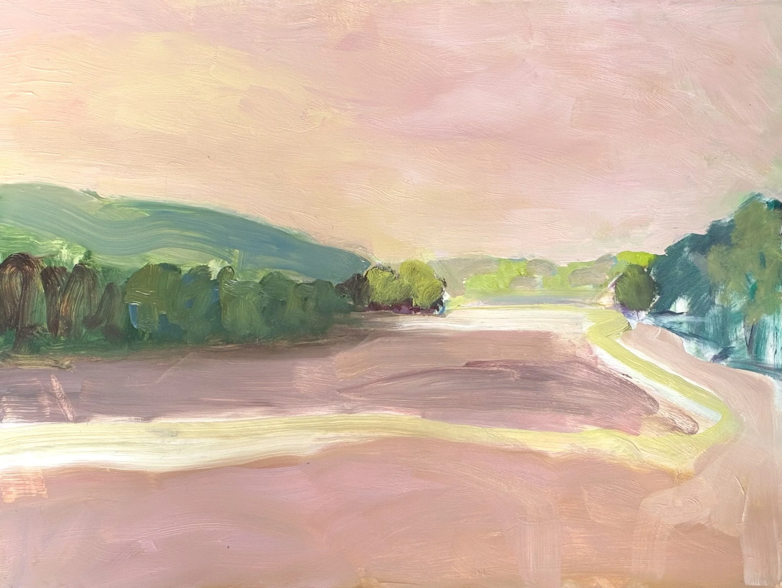 Cowlands Creek.  Pink Sky. SOLD