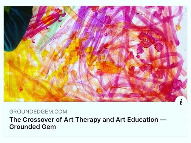 Art Therapy and Art Education are two separate careers. However, when you can merge the two, it creates something amazing.  Being an art therapist in a school allows me to encourage the process of art as opposed to the product. While we do learn diff