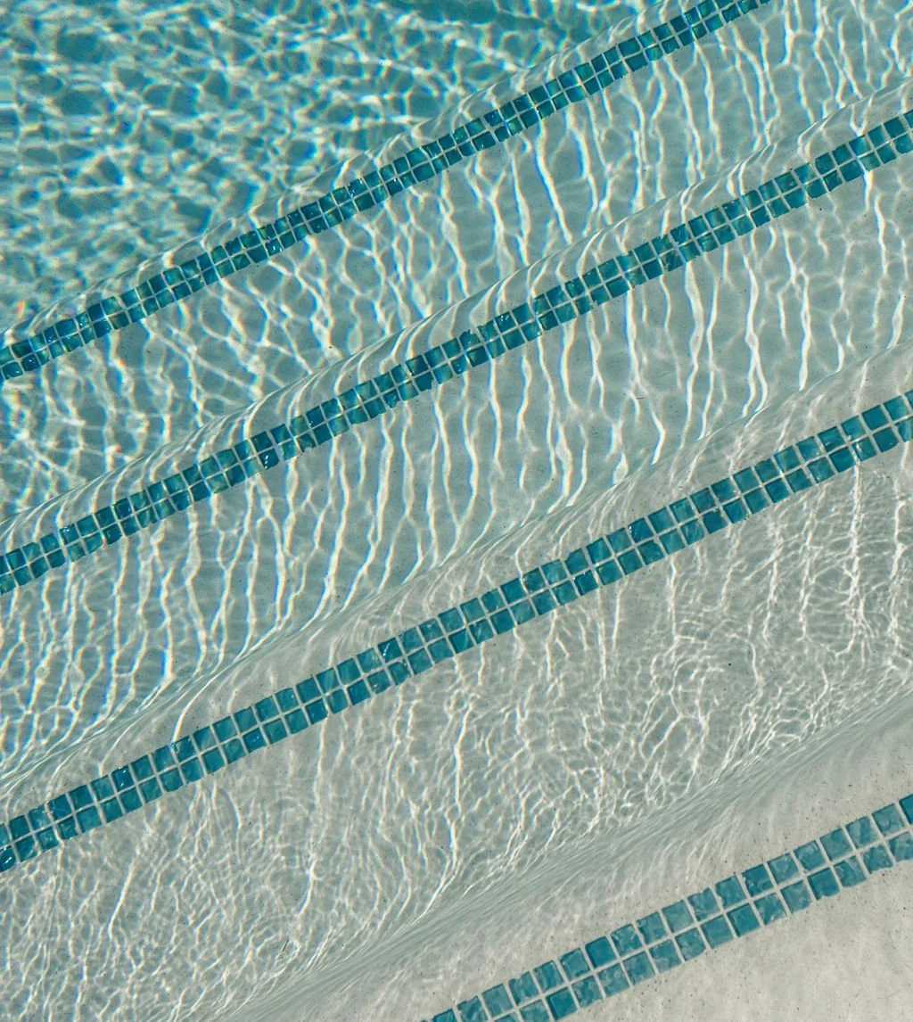 Steps into a pool